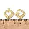 Valentine"s Day Brass Micro Pave Clear Cubic Zirconia Pendants KK-B083-41I-G-3