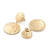 304 Stainless Steel Dangle Stud Earrings EJEW-H115-35G-2