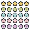 50Pcs 5 Colors Sakura Opaque Resin Cabochons CRES-TA0001-74-1