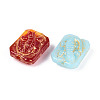 Rectangle with Gecko Glass Beads GLAA-T025-54M-2
