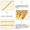 Ethnic Style Sparkle Polyester Ribbon OCOR-WH0077-02-4