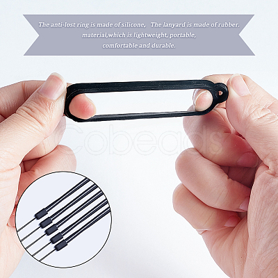 DIY Anti-lost Electronic Stylus & Lighter Pendant Necklace Making Kit AJEW-GF0007-85-1