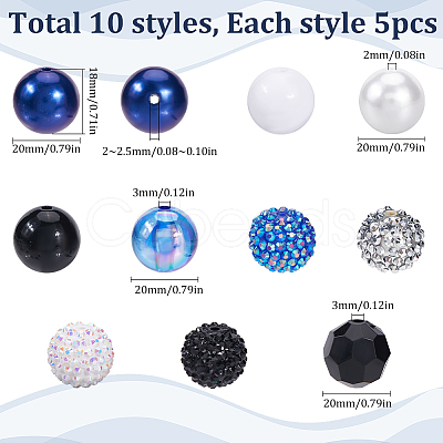 DIY Round Beads Kits DIY-SC0027-87-1
