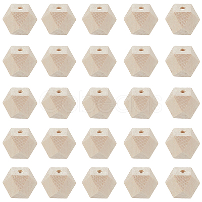 36Pcs Wood Beads WOOD-SP0001-51B-1