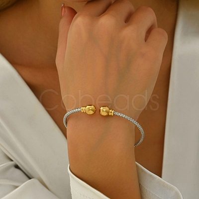 Elegant Stainless Steel Cuff Bangles QC8972-2-1