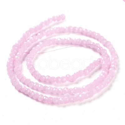 Baking Paint Imitation Jade Glass Bead Strands DGLA-A034-J2MM-A26-1