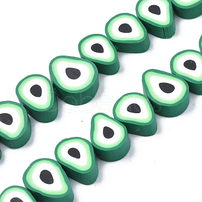 Handmade Polymer Clay Bead Strands CLAY-S091-004A-01-1