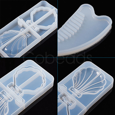 DIY Comb & Mirror Silicone Molds Sets DIY-TA0008-44-1