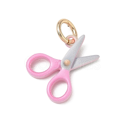 Spray Painted Brass Charms KK-CBAEB58-07E-1