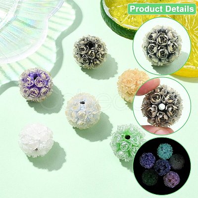 Polymer Clay Luminous Beads CLAY-CJC0016-02-1
