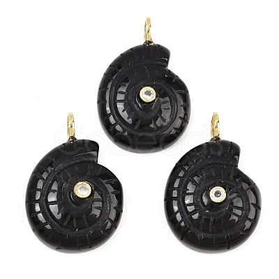 Natural Obsidian Pendants G-H353-02G-06-1