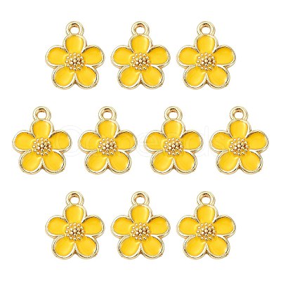 10Pcs Alloy Enamel Pendants FIND-FS0005-32E-1