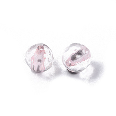 Transparent Acrylic Beads MACR-S373-133-T04-1