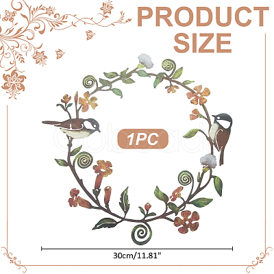 Iron Decorative Garden Stakes AJEW-WH0709-190-1