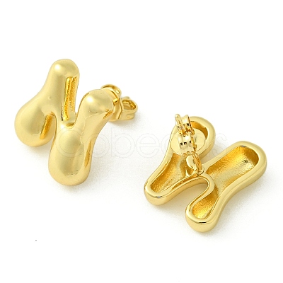Rack Plating Brass Earrings EJEW-S222-01G-N-1