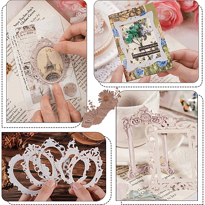 4 Sets 4 Styles Cassia Paper AJEW-SP0002-54-1