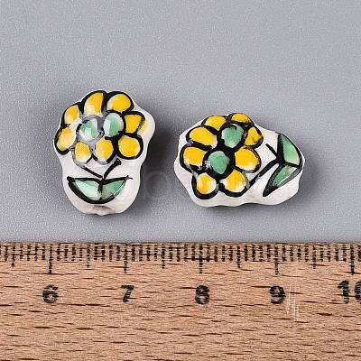 Handmade Porcelain Ceramic Beads PORC-Q005-08A-1