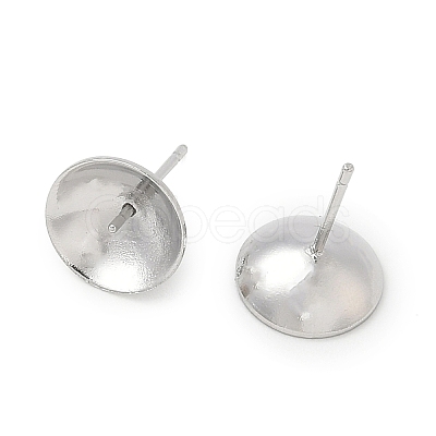 Brass Stud Earring Findings KK-A300-29D-P-1