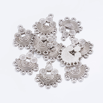 Alloy Rhinestone Connector Settings EA10681Y-1
