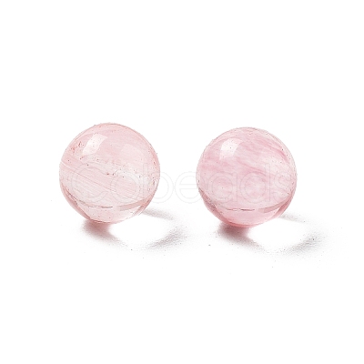 Cherry Quartz Glass Sphere Beads G-P520-17-1