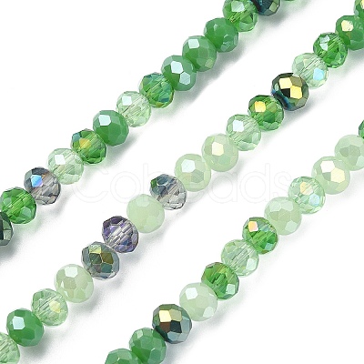Electroplate Glass Beads Strands EGLA-YW0002-D04-1