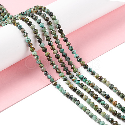 Natural African Turquoise(Jasper) Beads Strands X-G-F717-01-1