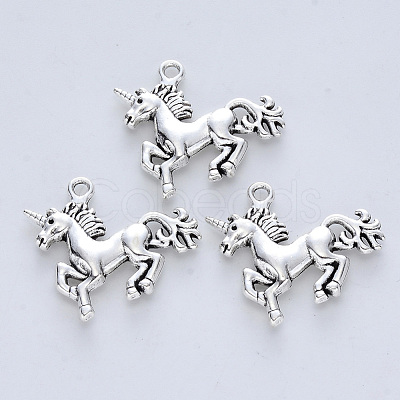 Tibetan Style Alloy Pendants TIBE-R316-073AS-RS-1