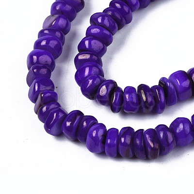 Natural Trochid Shell/Trochus Shell Beads Strands SHEL-S258-081-B02-1
