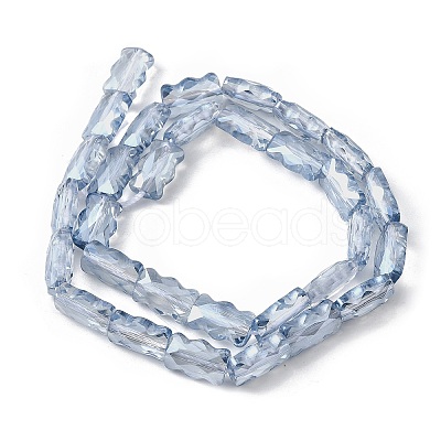 Electroplate Glass Beads Strands EGLA-L045-F-PL02-1