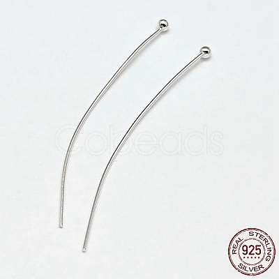 925 Sterling Silver Ball Head Pins LS-STER-F018-03M-01-1