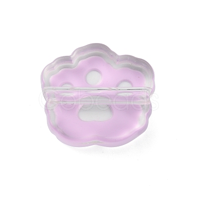 Transparent Acrylic European Beads OACR-CJC0006-03E-1