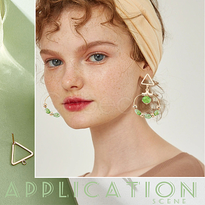 Brass Stud Earring Findings KK-BC0003-74G-1