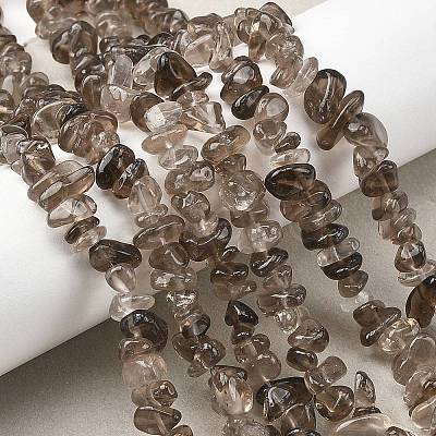 Natural Smoky Quartz Beads Strands G-P622-A01-01-1