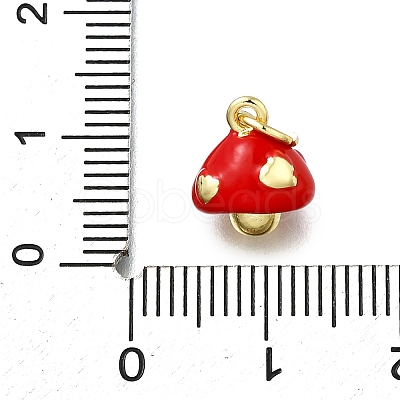 Brass Enamel Charms KK-K400-29G-03-1