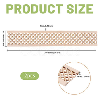 Wooden Fence and Courtyard Decoration DIY-WH0671-387B-1