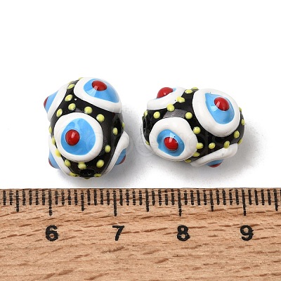 Glass Enamel Beads GLAA-C038-01H-1