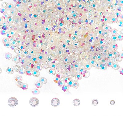 Glass Rhinestone Flat Back  Cabochons RGLA-S027-001A-M-1