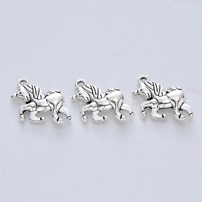 Tibetan Style Alloy Pendants X-TIBE-R316-066AS-RS-1