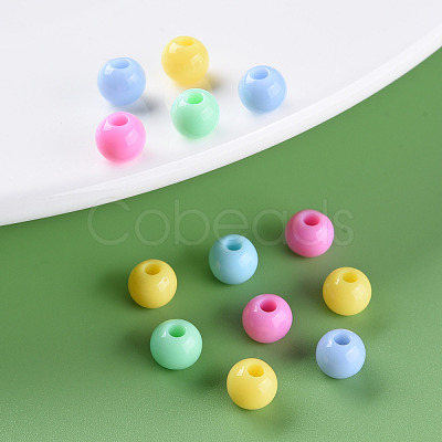 Opaque Acrylic Beads MACR-S370-C6mm-M1-1