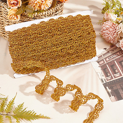 Polyester Braided Lantern Lace Ribbon SENE-WH0003-36C-1