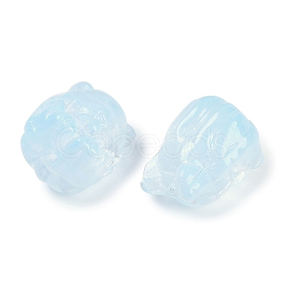Transparent Spray Paint Glass Beads X1-GLAA-H035-01E-1