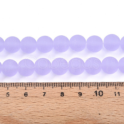 Transparent Glass Beads Strands GLAA-T032-T10mm-MD01-1