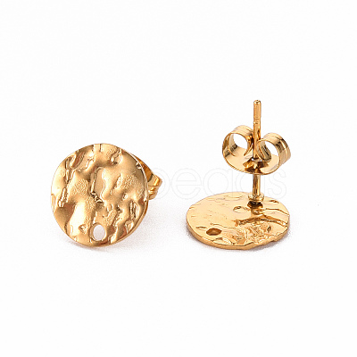 304 Stainless Steel Stud Earring Findings X-STAS-T052-38B-G-1