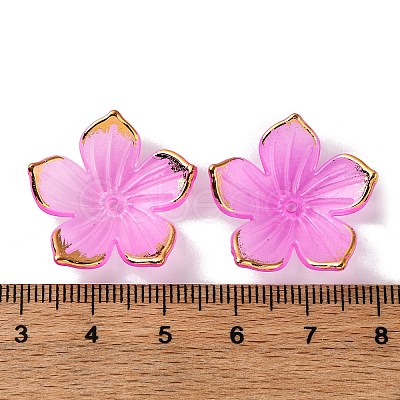 Transparent Acrylic Bead Caps TACR-P011-03F-1