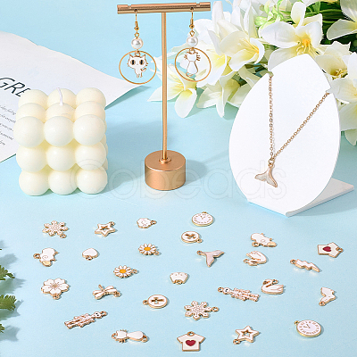 40Pcs 20 Styles Alloy Enamel Pendants ENAM-SC0009-99-1