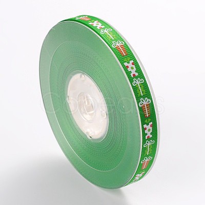 Christmas Theme Polyester Ribbons SRIB-L031-009-07-1