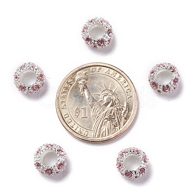 Alloy Rhinestone European Beads CPDL-H999-22-1-1