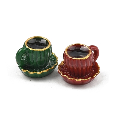 Coffee Cup Resin Miniature Ornaments DOLL-F001-01-1