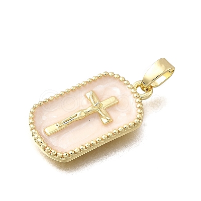 Brass Enamel Pendants KK-P336-14G-02-1