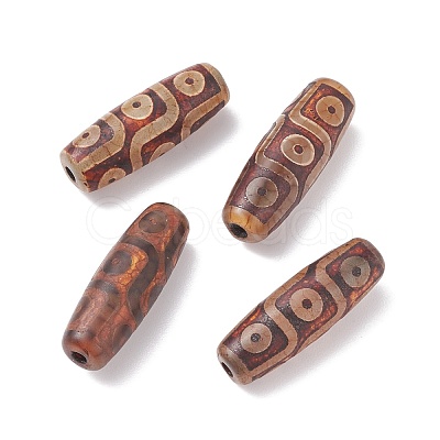 Tibetan Style 9-Eye dZi Beads TDZI-G009-F02-1